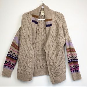 Anthropologie Augden alpaca cardigan
